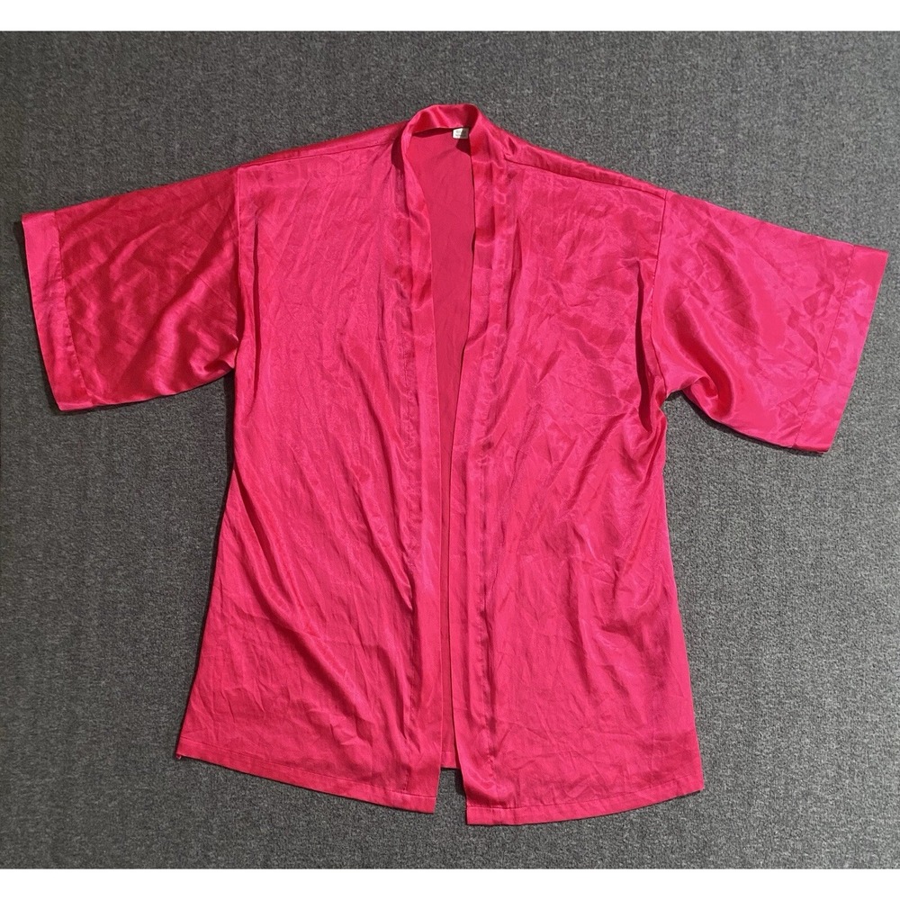 Vintage Victoria's Secret Satin Robe Kimono Pink Y2K M-L NO Tie